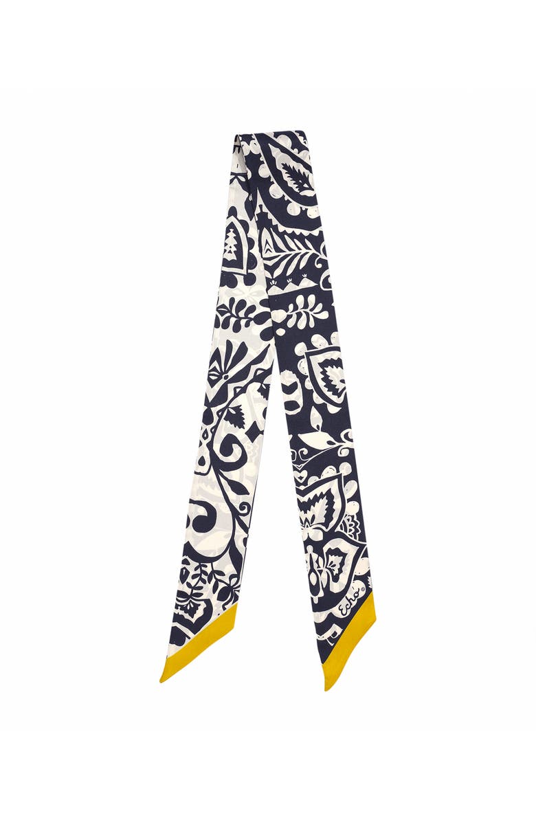 Echo Park Paisley Ribbon Scarf, Alternate, color, Black