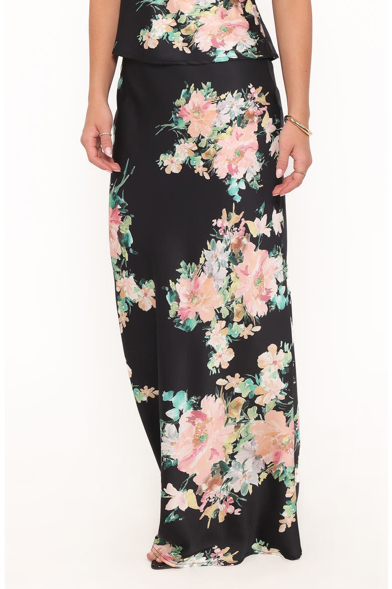 Velman Maxi Skirt, Alternate, color, BLACK FLORAL
