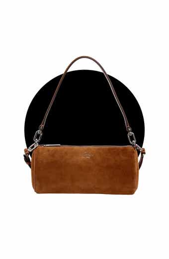 Mini Convertible Suede Crossbody Bag