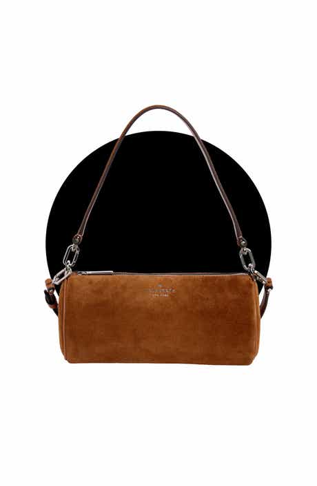 Mini Convertible Suede Crossbody Bag
