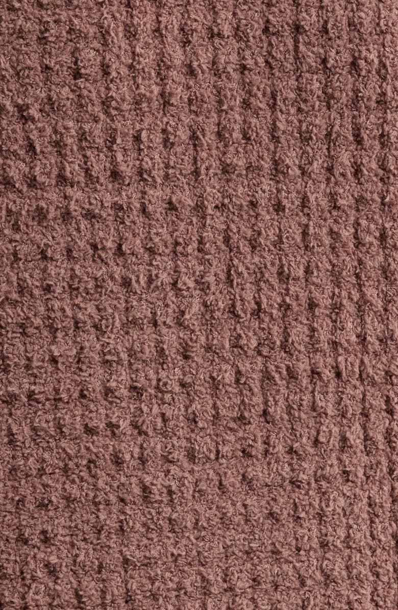 Eberjey Bouclè Waffle Knit Robe, Alternate, color, Deep Taupe