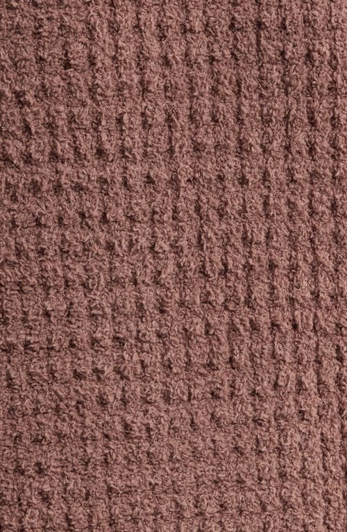 Eberjey Bouclè Waffle Knit Robe In Brown