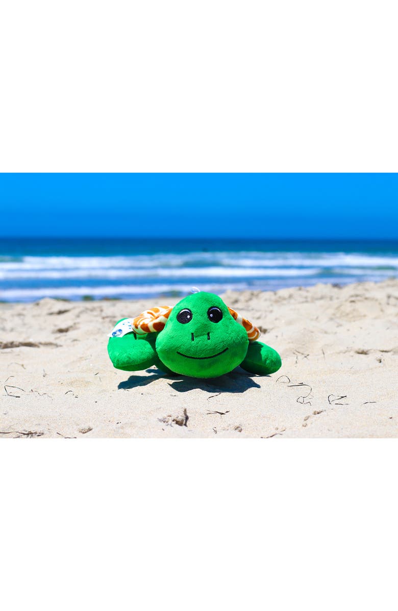 Shore Buddies Shelly The Sea Turtle 12" Stuffed Plush Toy w/ Animal Sounds, Alternate, color, Green