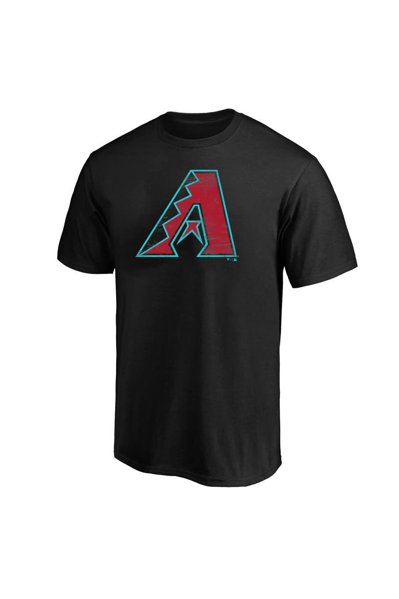 Men's Profile  Black Arizona Diamondbacks Big & Tall Distressed Logo T-Shirt, Alternate, color, Black