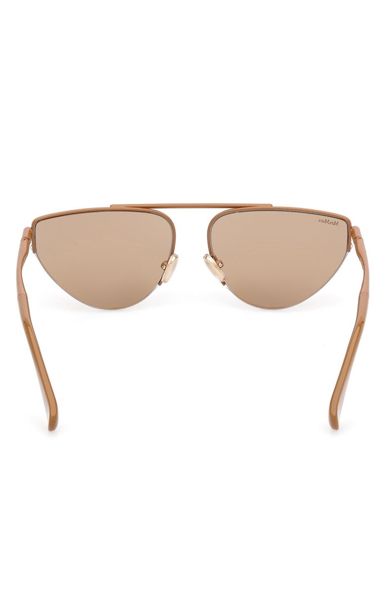 Max Mara 58mm Cat Eye Sunglasses, Alternate, color, Bronze/ Camel / Light Brown