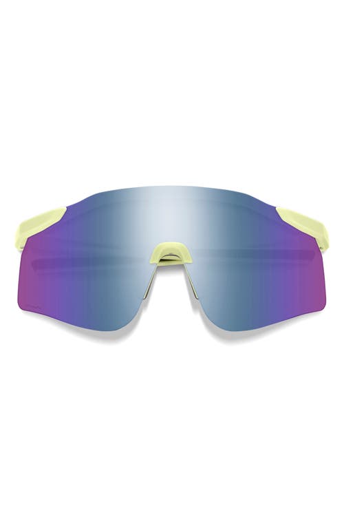 Smith Defy 135mm Chromapop™ Polarized Shield Sunglasses In Lichen/violet Mirror