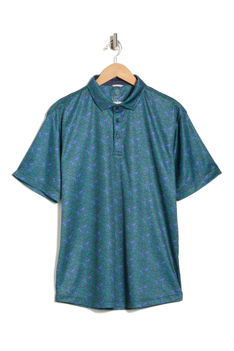 Pero Performance Golf Polo, Alternate, color, FOREST