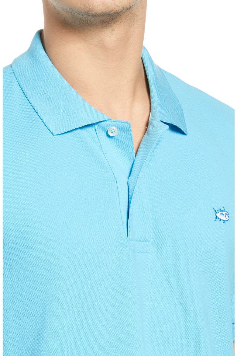 Skipjack Micro Piqué Stretch Cotton Polo, Alternate, color, SHORELINE BLUE