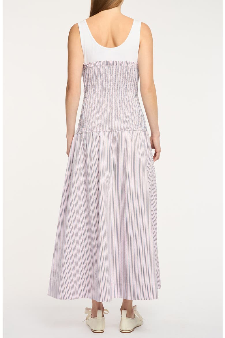 Sophie Stripe Maggie Sleeveless Dress, Alternate, color, STRAWBERRY CREAM/ BLUE