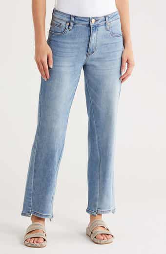 STS Blue Faye Raw Step Hem Ankle Wide Leg Jeans