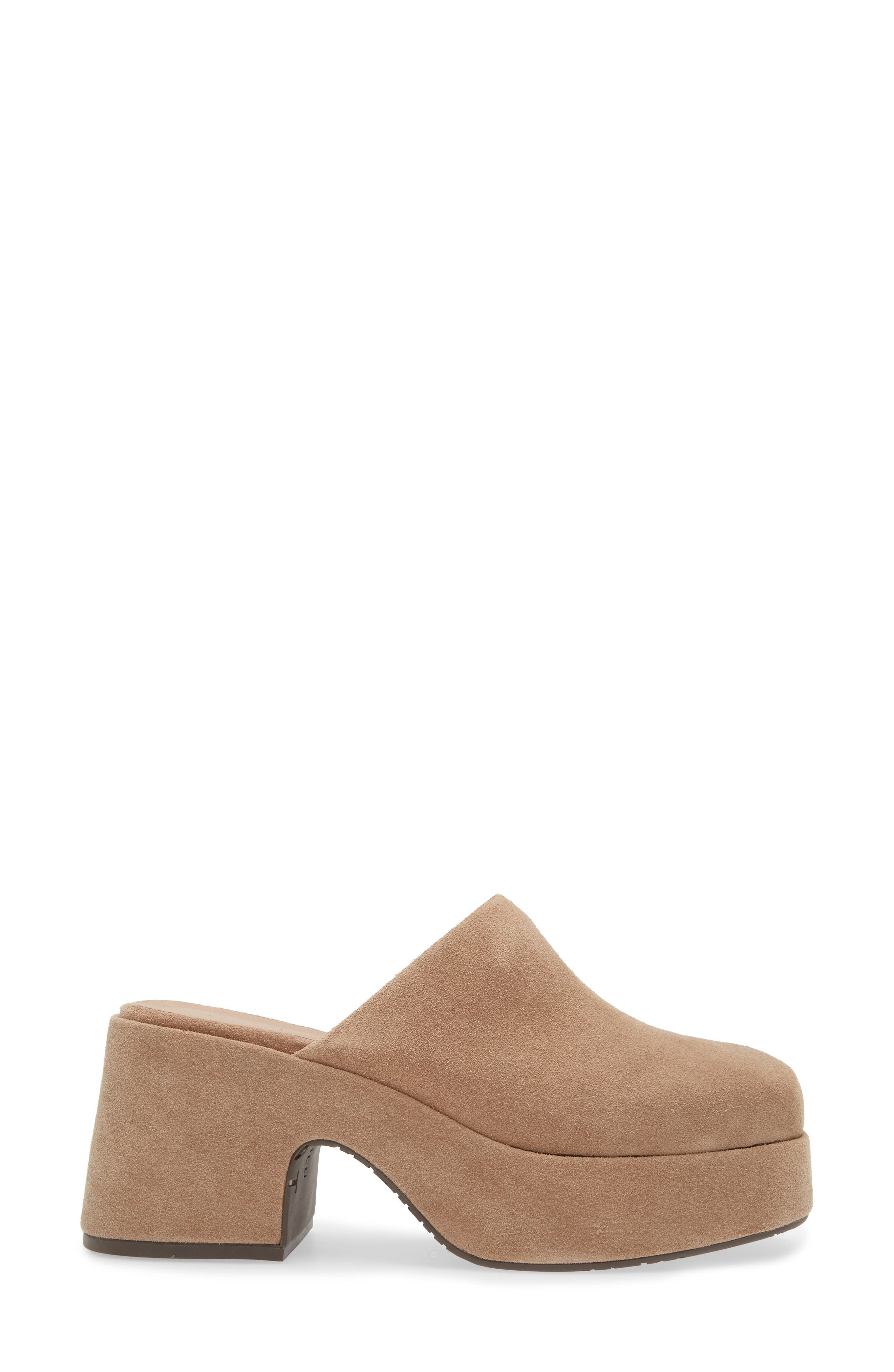Chocolat Blu Hedia Platform Mule, Alternate, color, Latte Suede