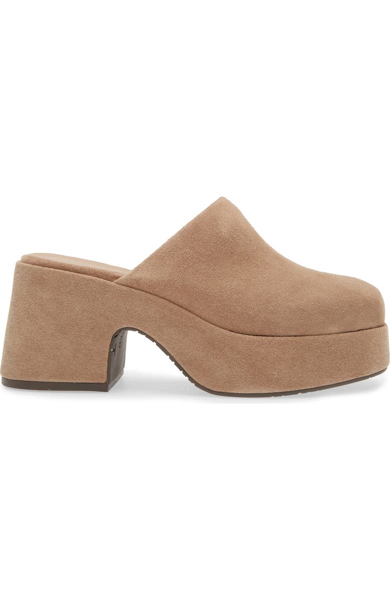 Chocolat Blu Hedia Platform Mule, Alternate, color, Latte Suede