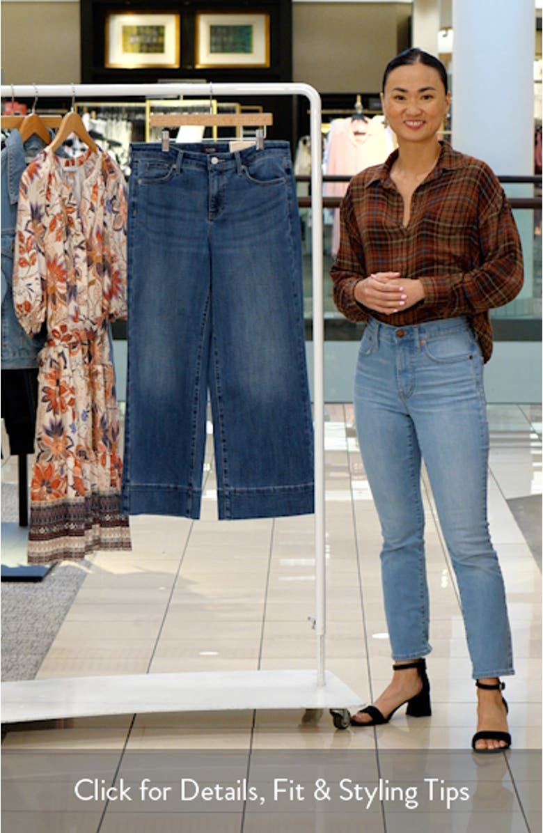 Teresa High Waist Wide Leg Ankle Jeans, sales video thumbnail