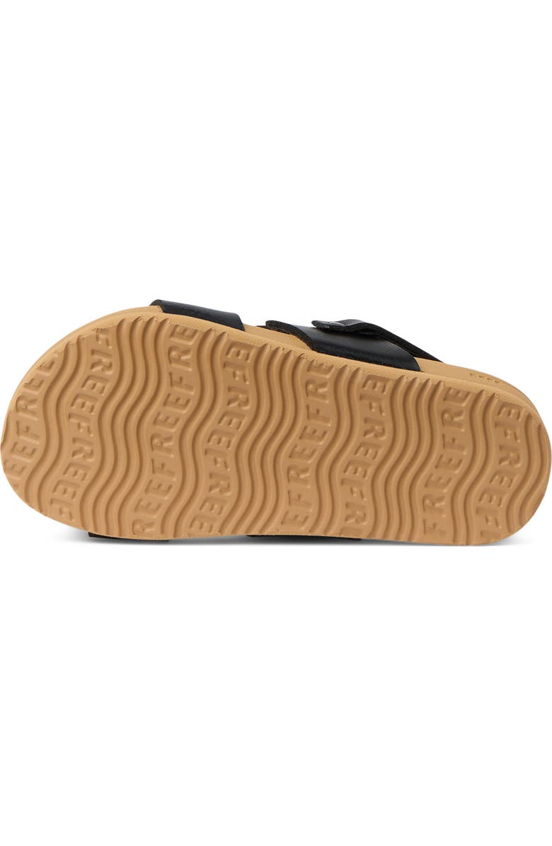 Reef Kids' Little Cushion Vista Slingback Sandal, Alternate, color, Black/ Tan