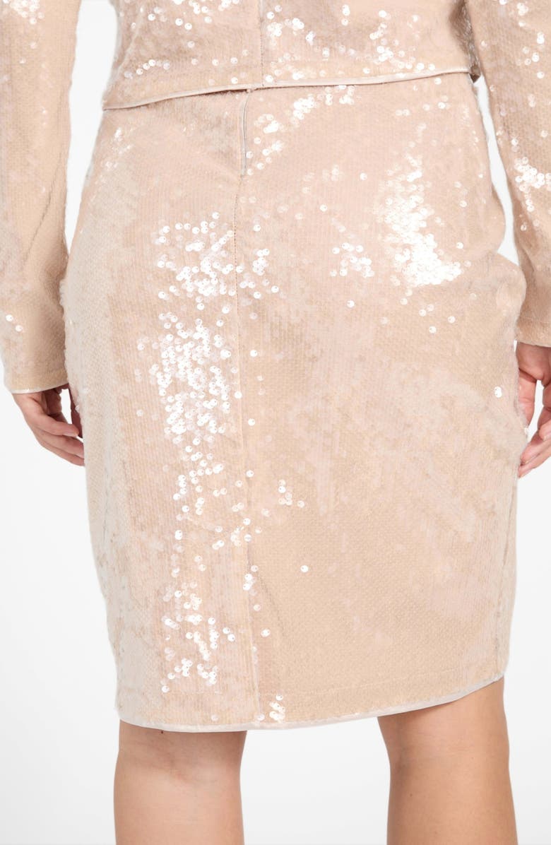 GUESS Lavinia Long Sleeve Sequin Top, Alternate, color, G1dp-Open