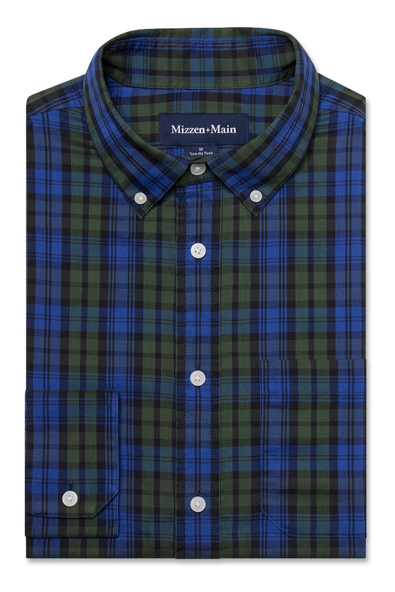 Kennedy Trim Fit Plaid Button-Down Shirt, Alternate, color, CANOPY JACKSON PLAID