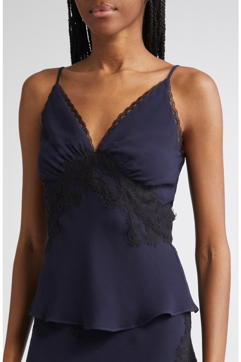 Lindsey Lace Detail Camisole, Alternate, color, NAVY