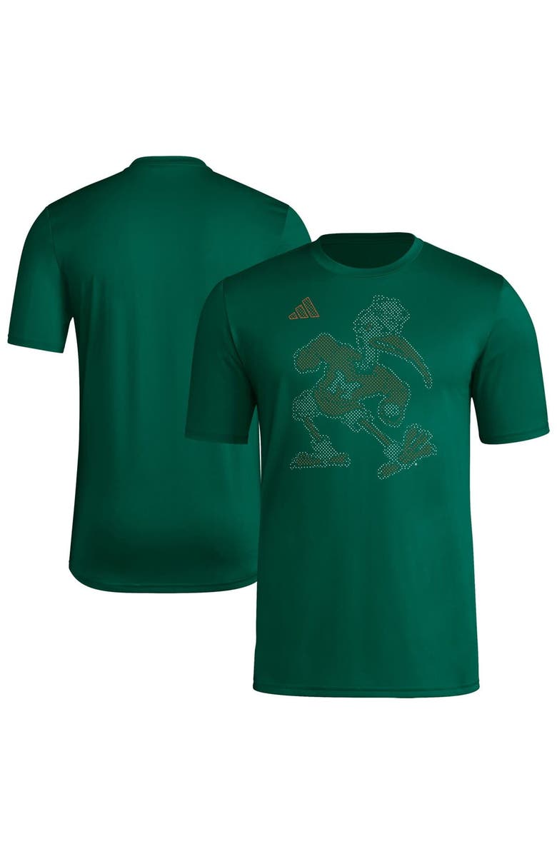 adidas Men's adidas  Green Miami Hurricanes Locker Local Impression T-Shirt, Main, color, 
