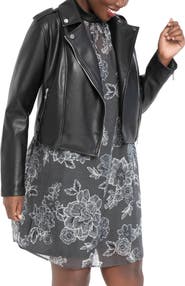 ELOQUII Faux Leather Moto Jacket