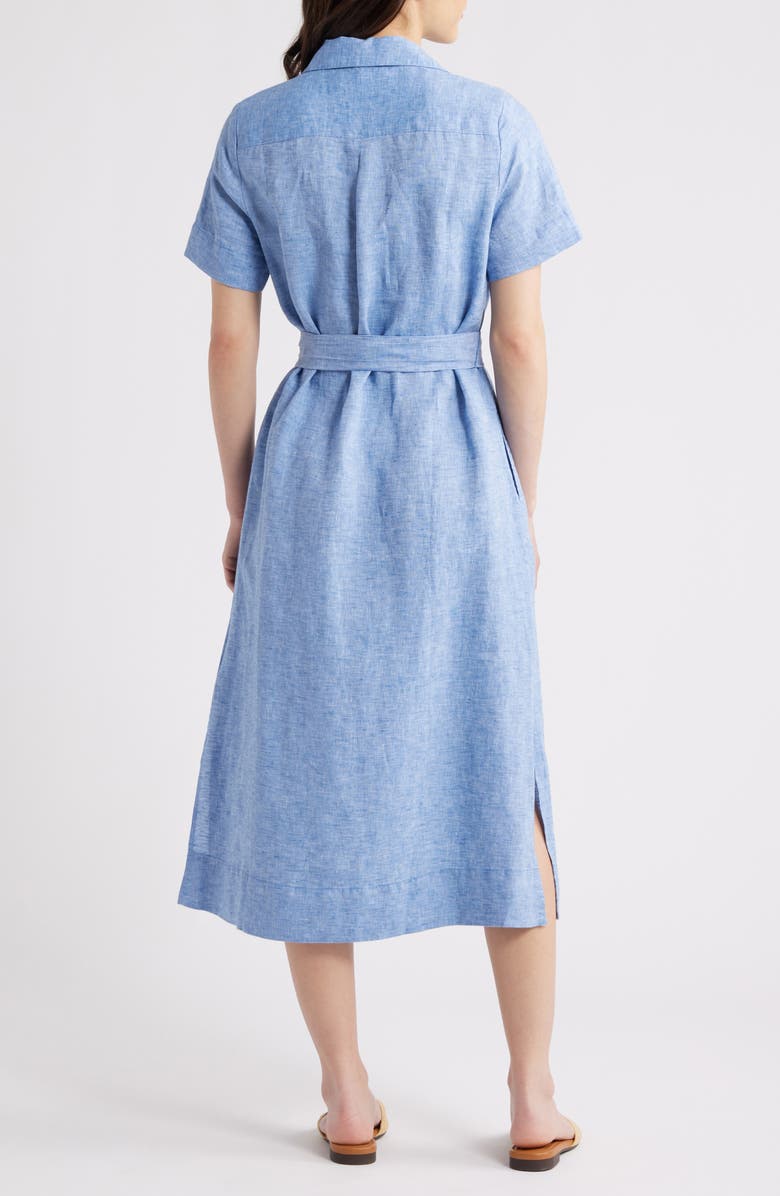 Tommy Bahama Costalina Linen Midi Dress, Alternate, color, Buccaneer Blue