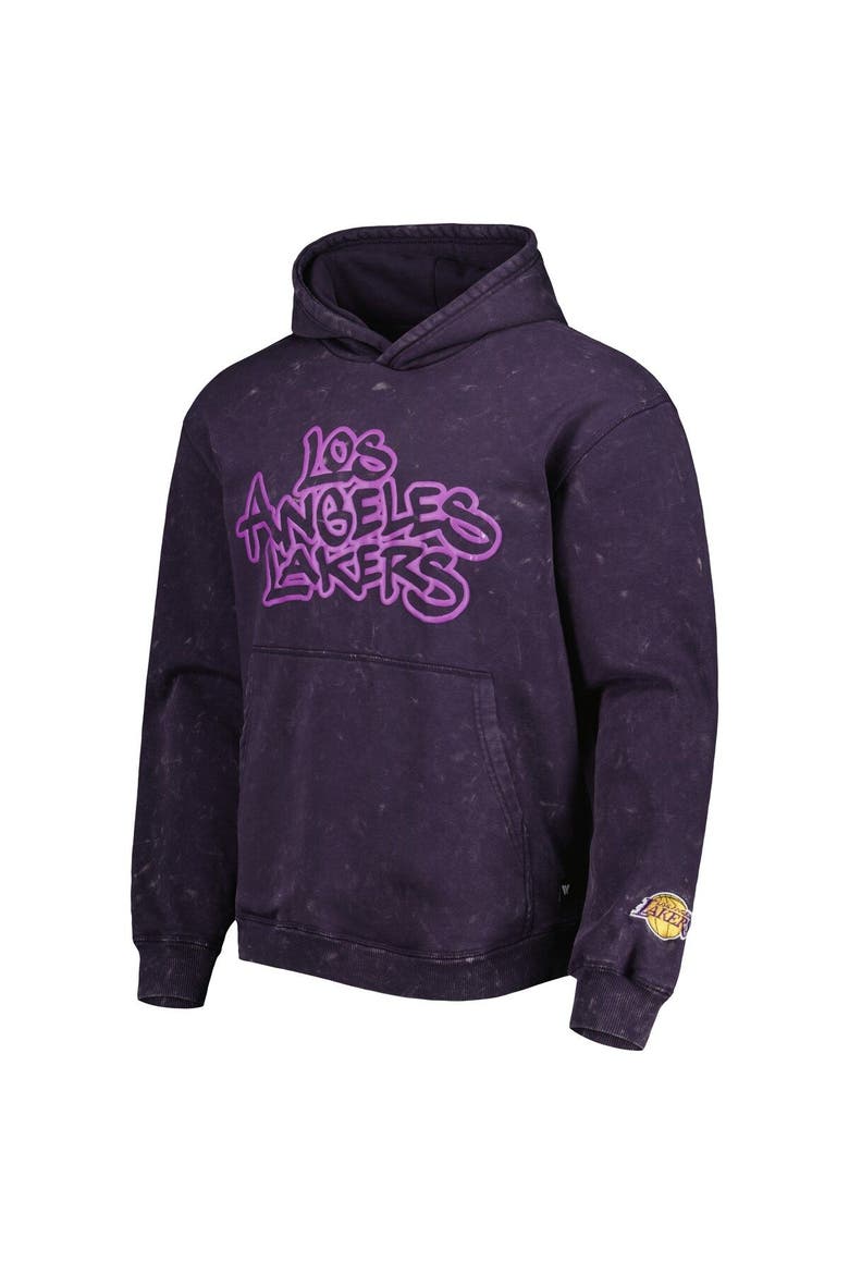 Unisex The Wild Collective Purple Los Angeles Lakers Tonal Acid Wash Pullover Hoodie, Alternate, color, Purple