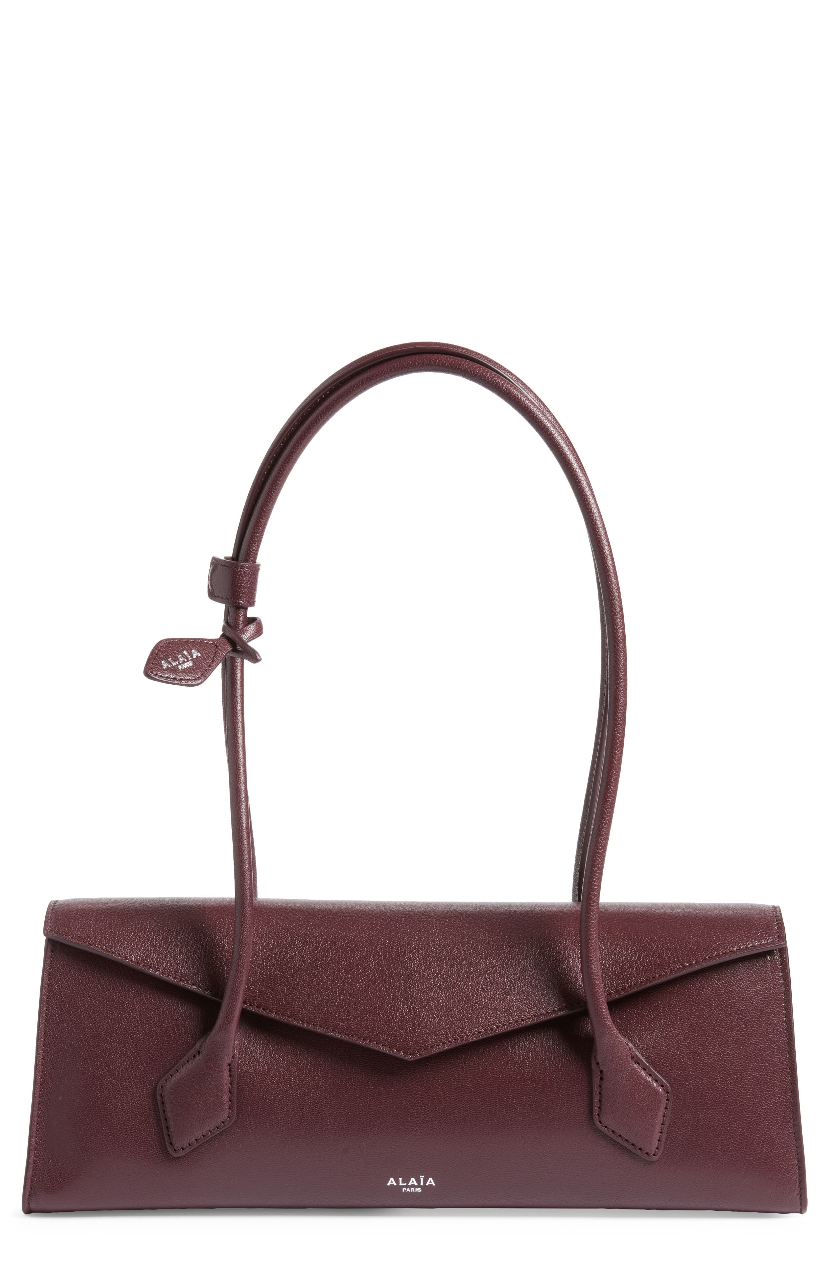 Medium Le Teckel Flap Shoulder Bag, Main, color, ROUGE GRENAT