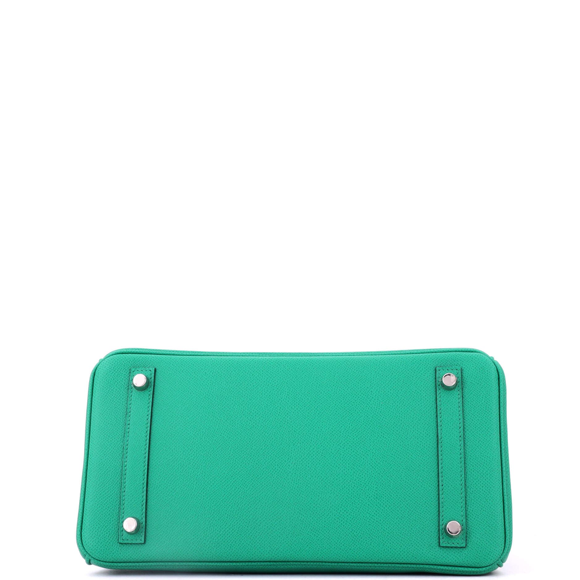 Birkin Handbag Green Epsom with Palladium Hardware 30, Alternate, color, Green