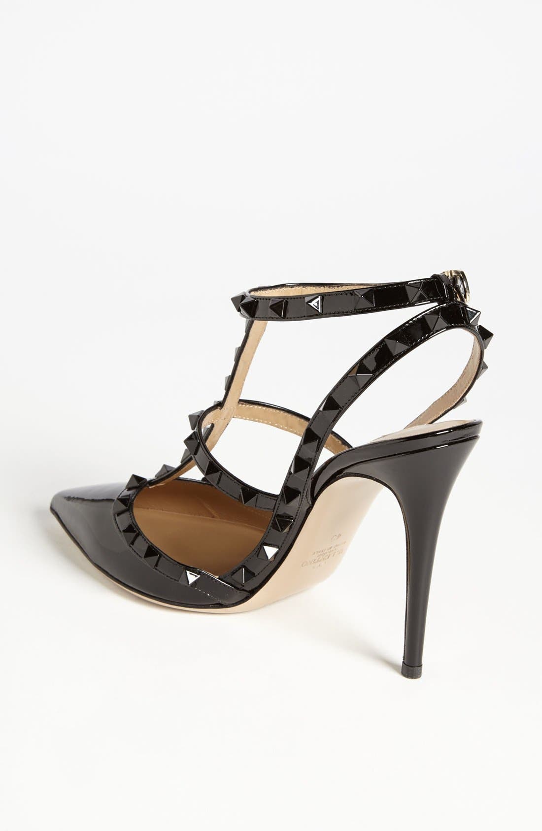 'Punkouture Rockstud' Pump, Alternate, color, BLACK