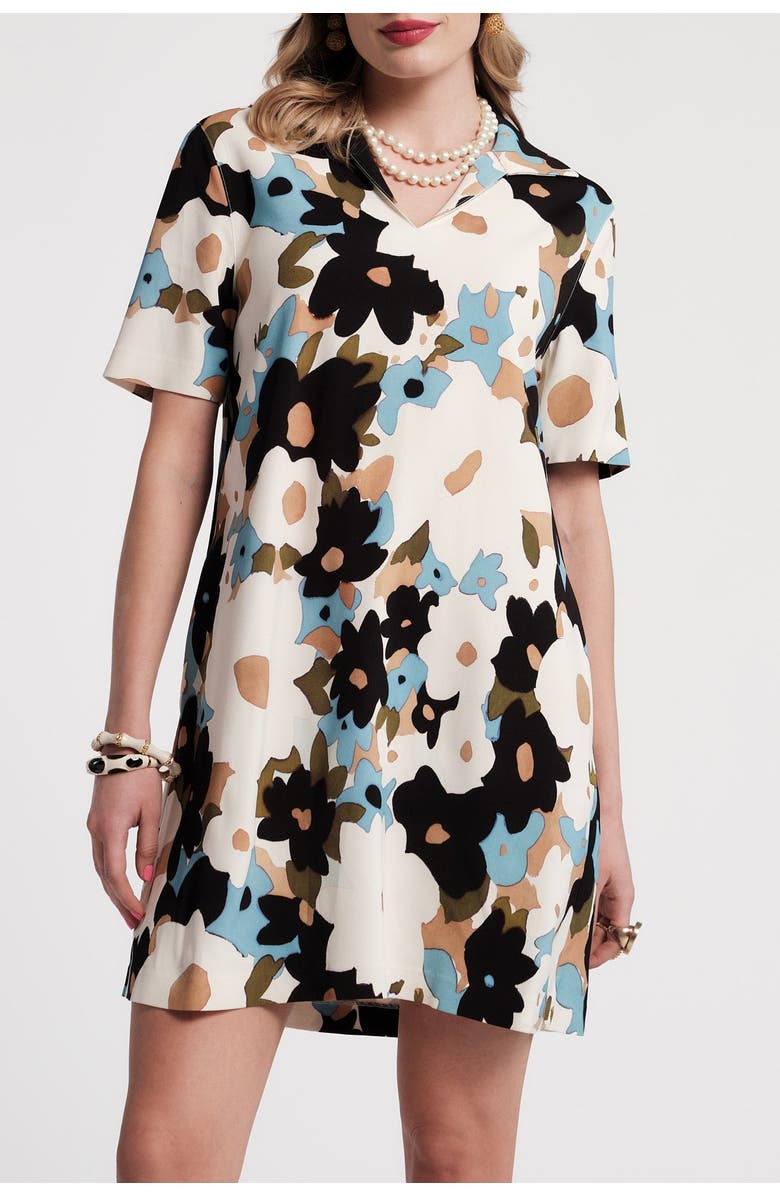 Frances Valentine Virginia Dress Morning Dew, Main, color, Blue/Multi