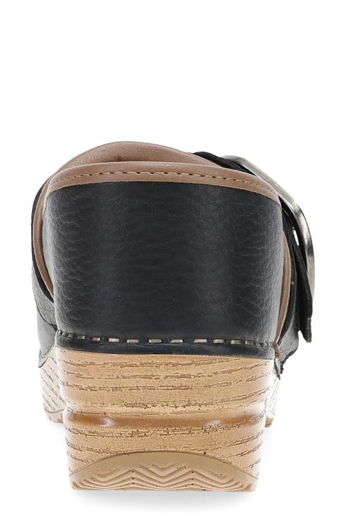 Dansko Pearson Buckle Strap Clog In Black