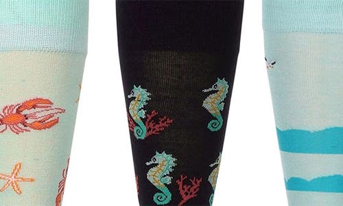 Memoi Assorted 3-pack Crew Socks