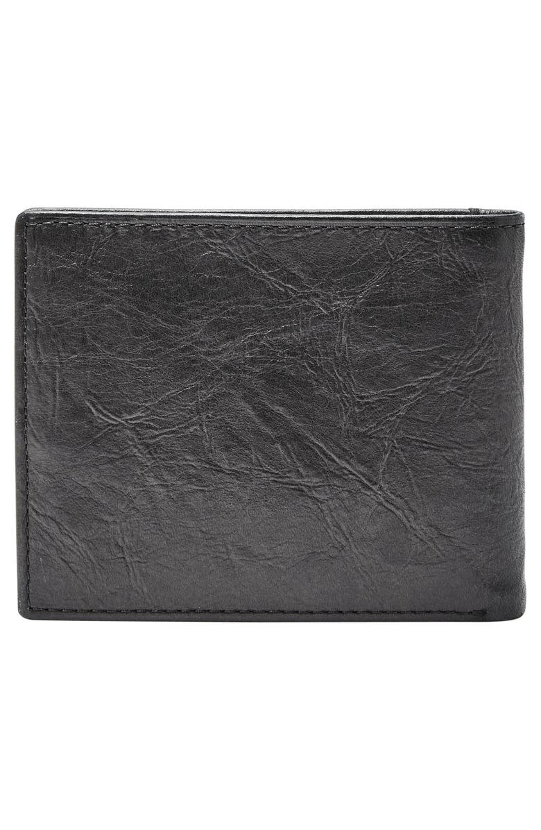 Fossil Leather Wallet, Alternate, color,