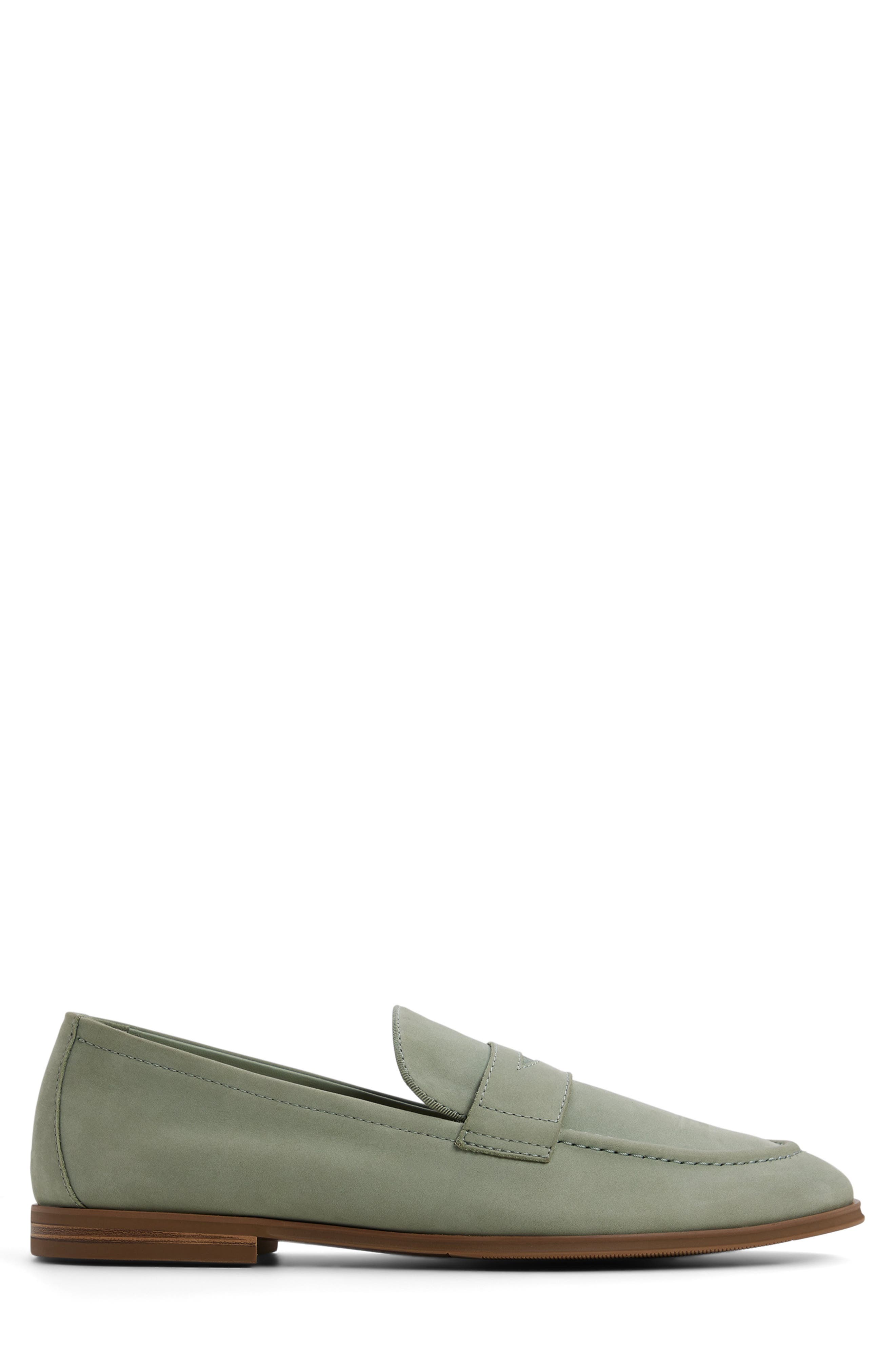 ALDO Journey Penny Loafer, Alternate, color, Light Sage