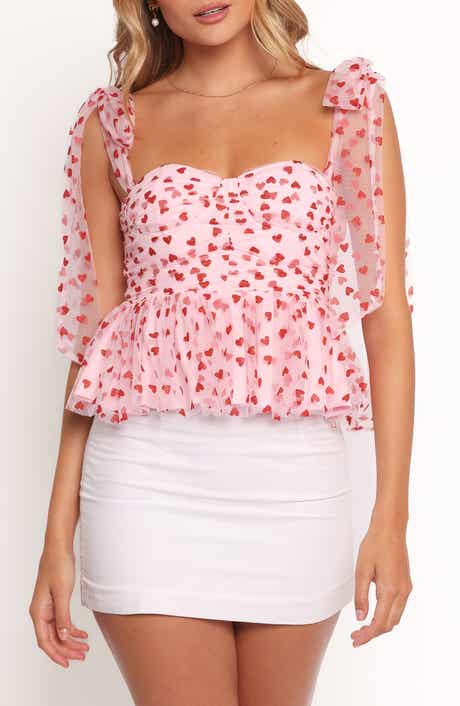 Petal & Pup Floret Tie Strap Peplum Top