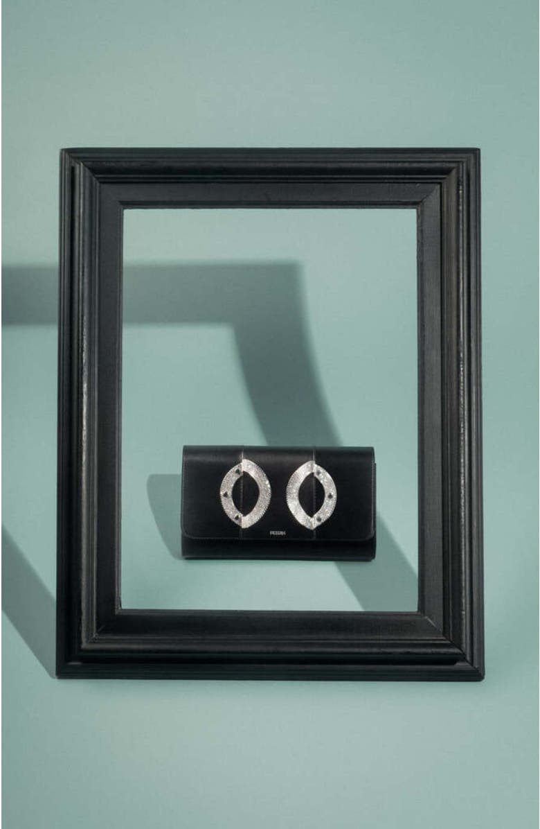 PERRIN PARIS La Croisette Strass Clutch, Alternate, color,