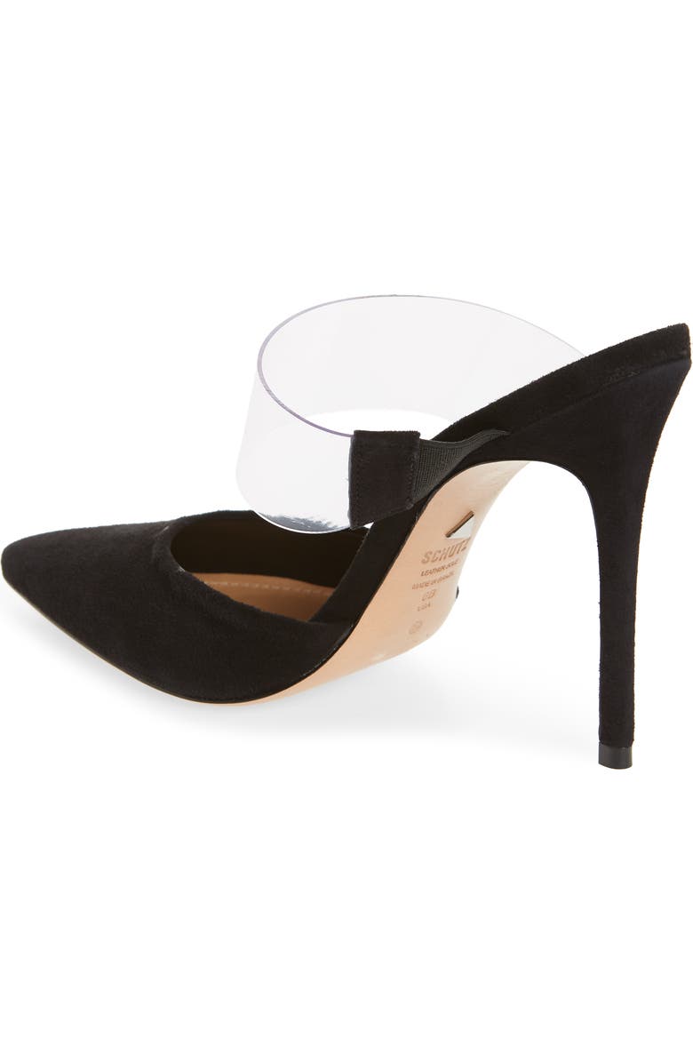Schutz Sionne Clear Strap Pointed Toe Mule, Alternate, color,