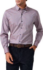 David Donahue Check Sport Shirt