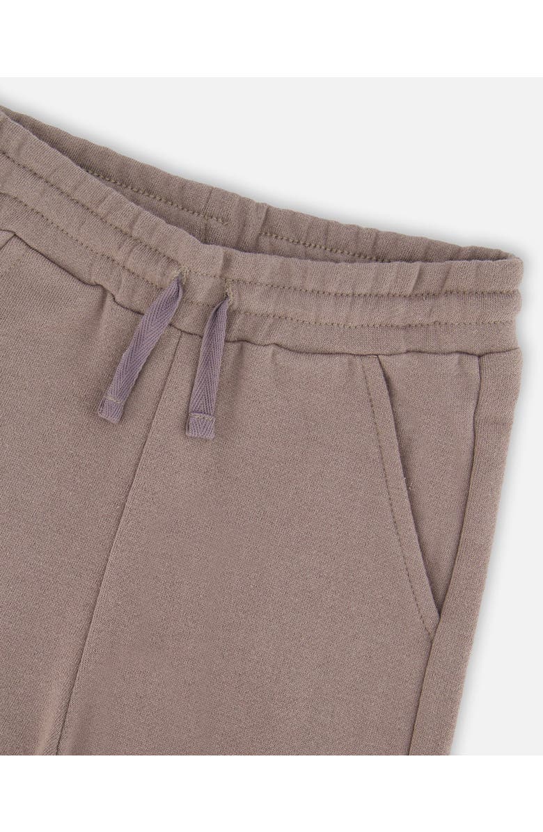 Deux par Deux French Terry Sweatpants with Cargo Pocket, Alternate, color, Taupe