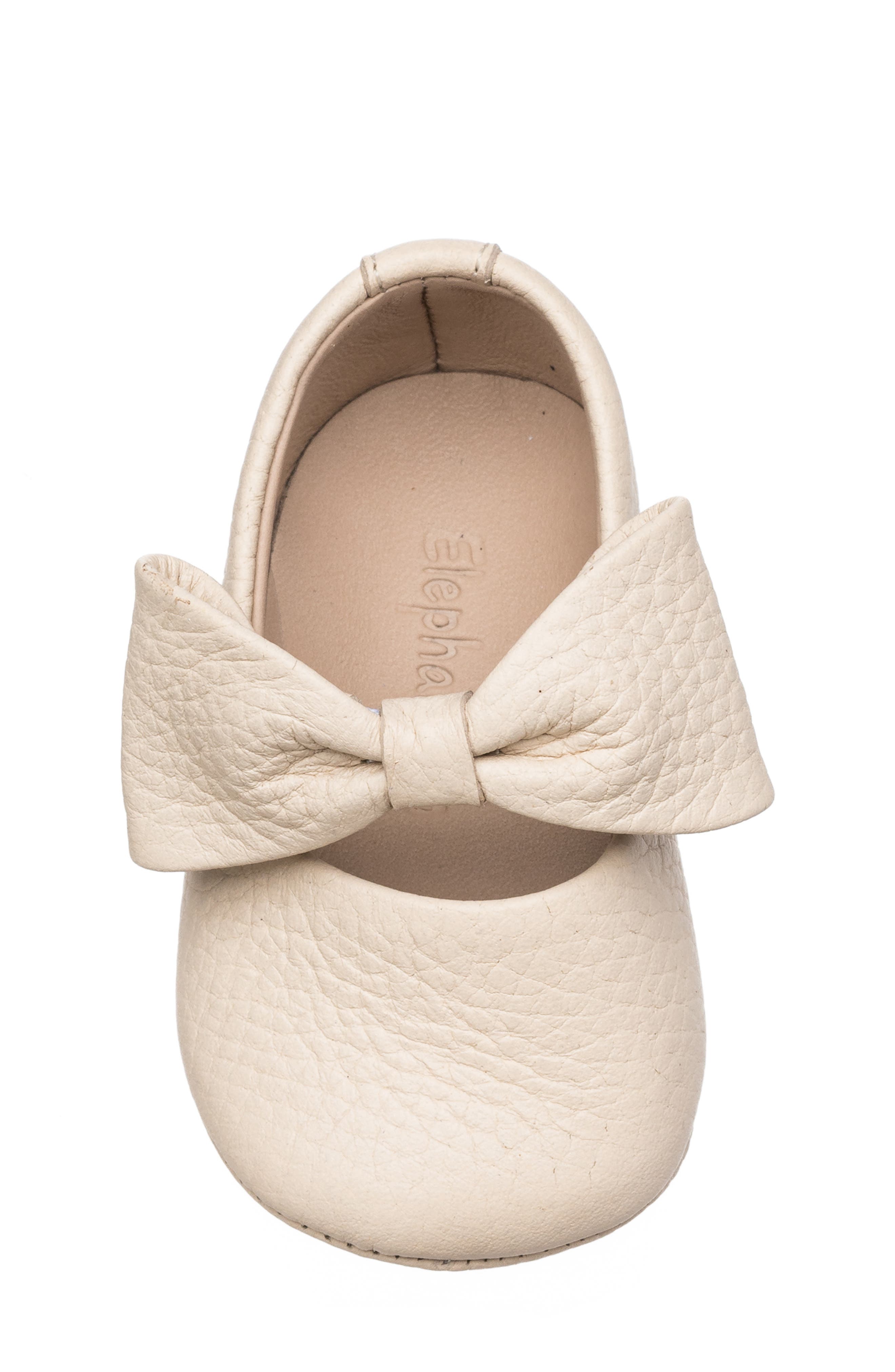 Elephantito Ballerina Crib Shoe, Alternate, color, Cream