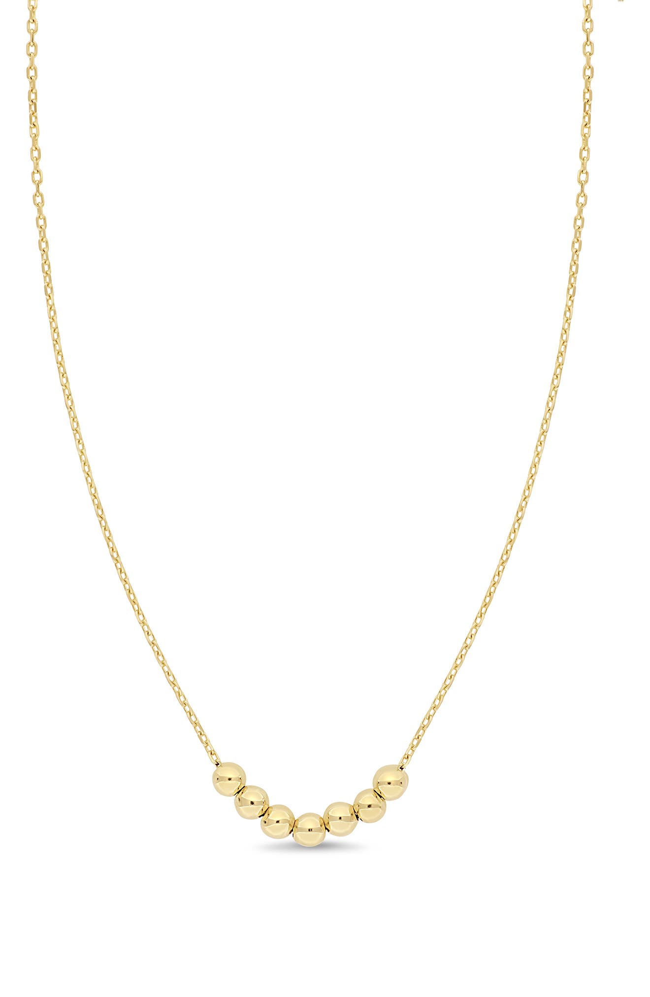 Bony Levy 14K Yellow Gold Beaded Pendant Necklace