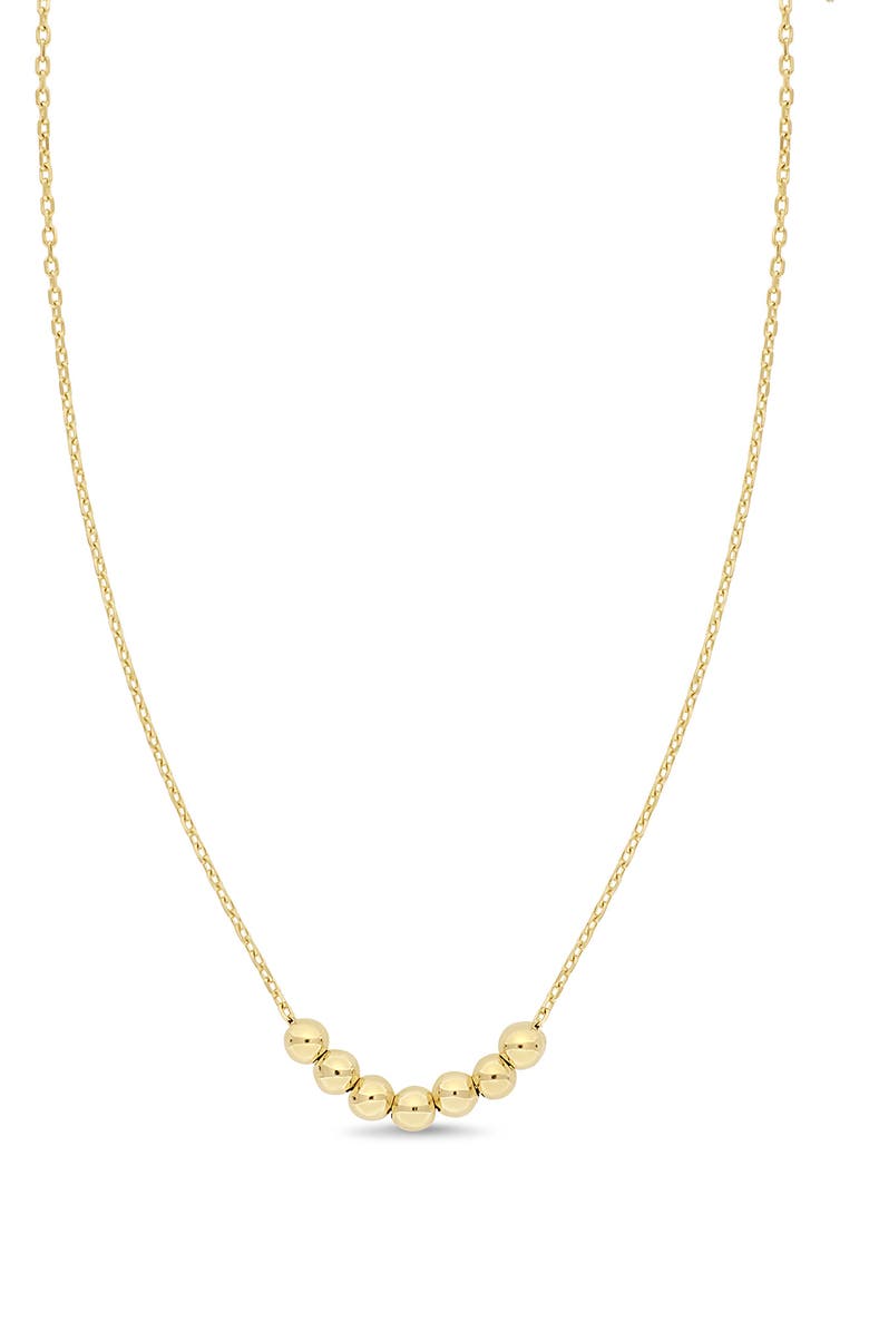 Bony Levy 14K Yellow Gold Beaded Pendant Necklace, Main, color, 14K Yellow Gold