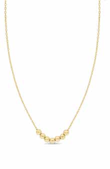 Bony Levy 14K Yellow Gold Beaded Pendant Necklace