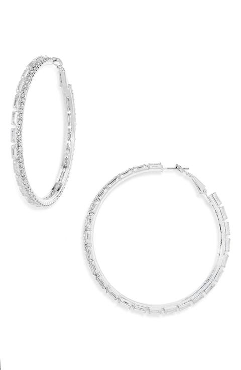 Crystal Hoop Earrings