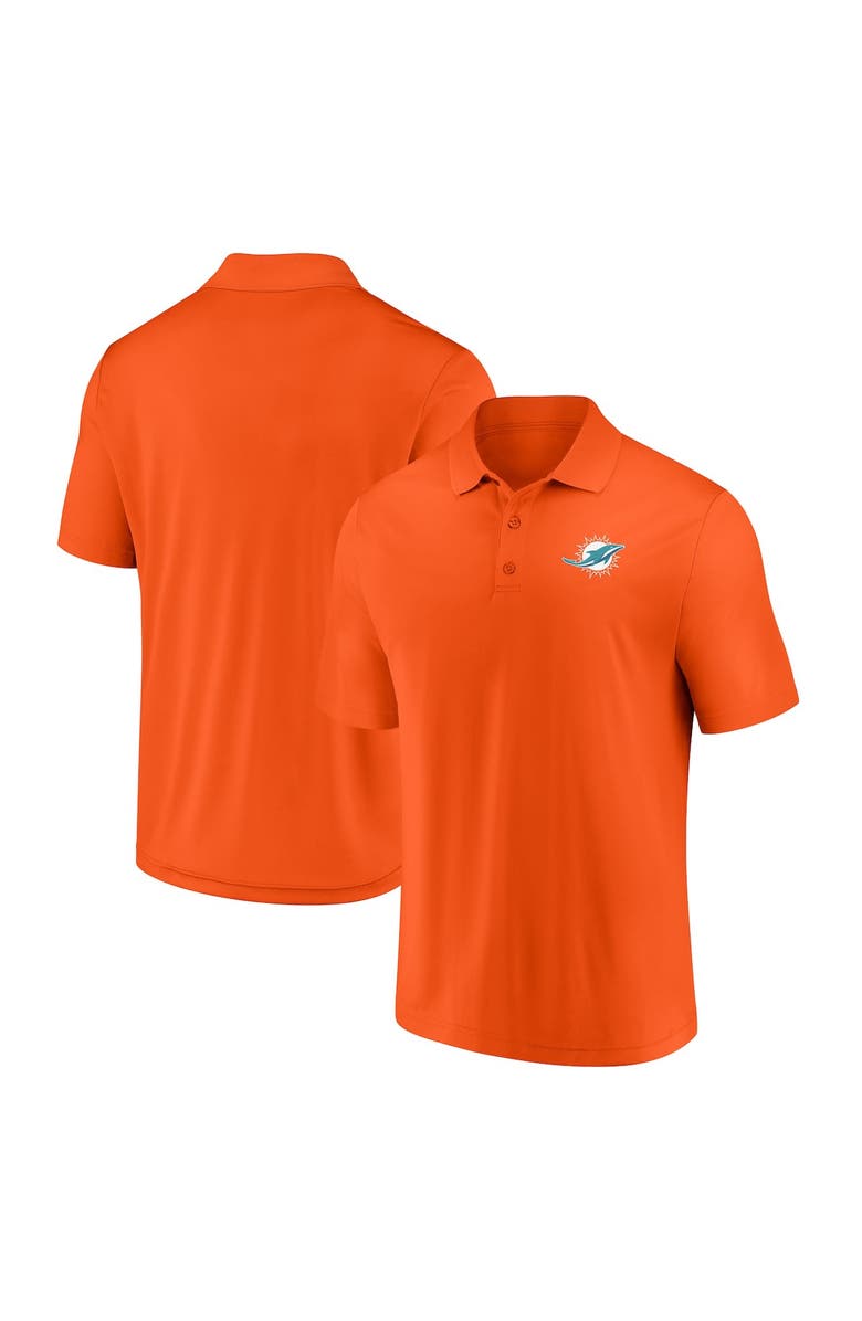 FANATICS Men's Fanatics Branded Orange Miami Dolphins Component Polo, Alternate, color, 