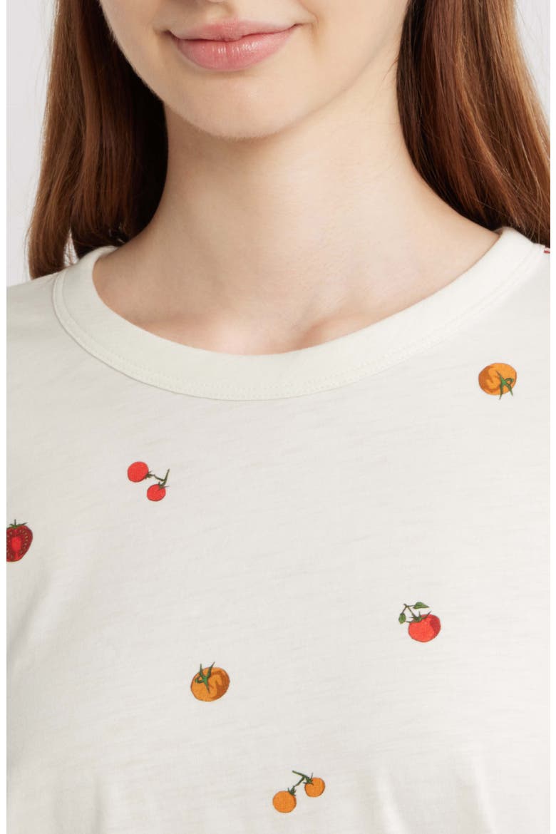 Tomatoes Cotton Graphic Baby Tee, Alternate, color, ECRU