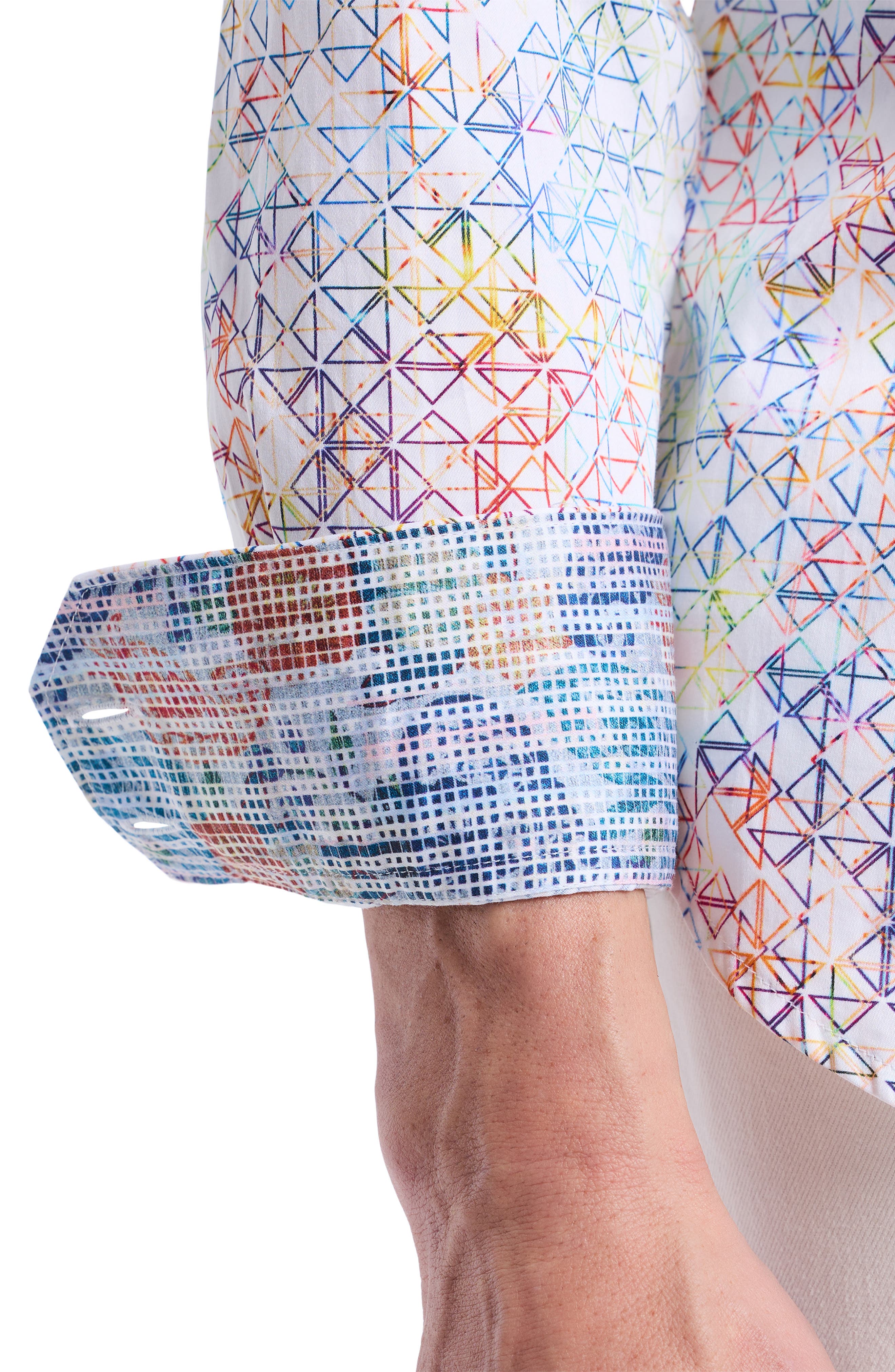 Robert Graham Geometric Cotton Button-Up Shirt (Men) | Nordstromrack
