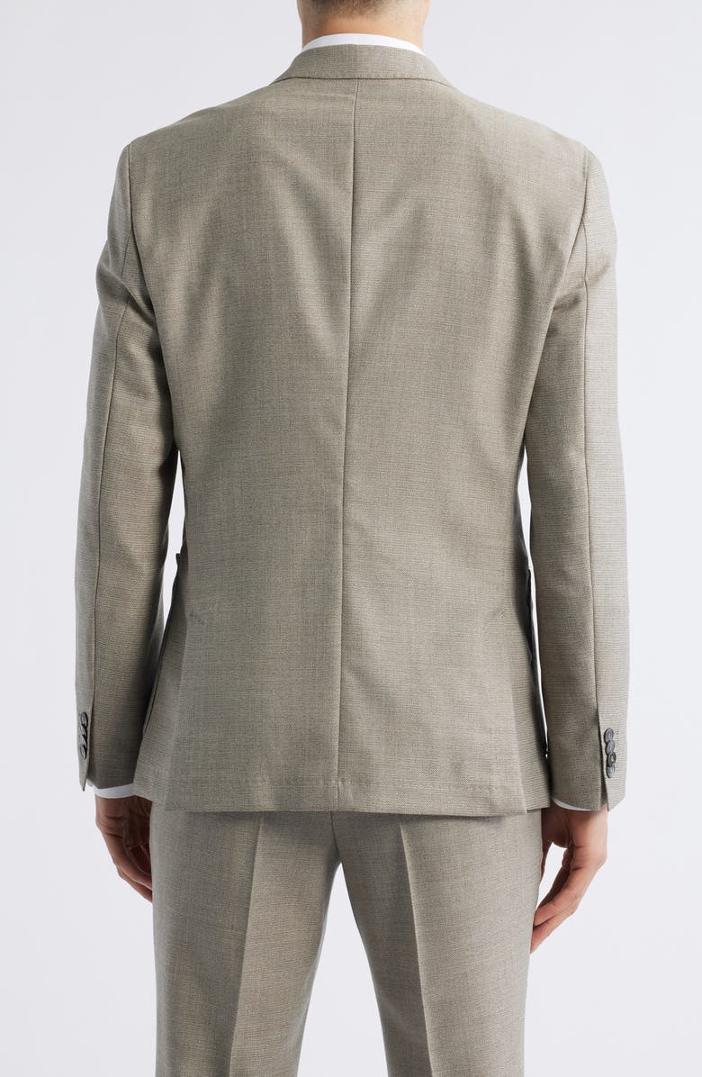 BOSS Huge Double Breasted Tan Wool Sport Coat, Alternate, color, Light Beige