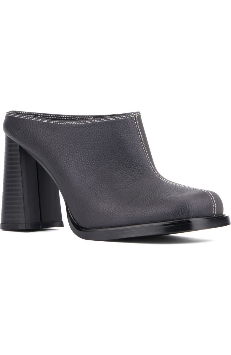 OLIVIA MILLER Square Toe Mule, Main, color, Black