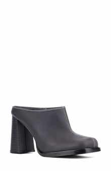 OLIVIA MILLER Square Toe Mule