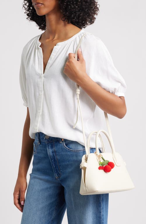 Chelsea28 Knit Cherry Bag Charm In Red